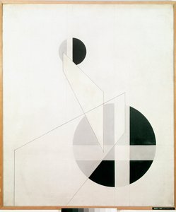Compositie A XX Schilderij door Laszlo Moholy-Nagy door Laszlo Moholy Nagy