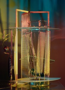 Licht-ruimte-modulator door Laszlo Moholy Nagy