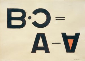 Zonder Titel (Typo Collage) door Laszlo Moholy Nagy