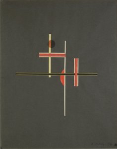 Rood en zwart balans, 1922 door Laszlo Moholy Nagy
