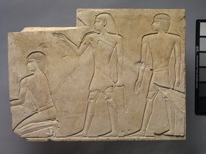 Priesters die begrafenisrituelen uitvoeren door Late Period Egyptian