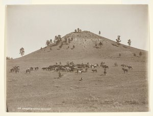 Werken in de heuvels, ca. 1900
