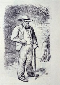 Portret van Louis Pasteur (1822-1895) op zijn landgoed in Villeneuve-l