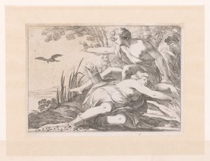 Apollo en Coronis door Laurent de La Hire