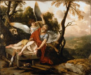 Het offer van Isaak door Laurent de la Hyre