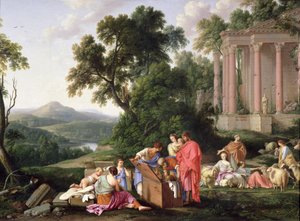 Laban zoekt de afgoden, 1647 door Laurent de la Hyre