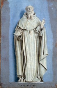 Saint Pierre Nolasque (1189-1256) in extase Schilderij met camaieu op doek door Laurent de La Hyre (1606-1656) 17e eeuw Zon. 0,36 x 0,23 m Parijs. Louvre Museum door Laurent de la Hyre