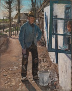 Het oude huis witten, 1908 door Laurits Andersen Ring