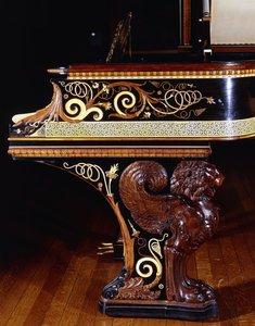 Een zeer belangrijke pianoforte ontworpen door Sir Lawrence Alma-Tadema, actie door Steinway New York