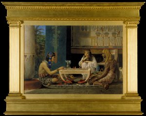 Egyptische schaakspelers, 1865 door Lawrence Alma Tadema