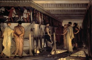 Pheidias en de fries van het Parthenon door Lawrence Alma Tadema