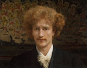Portret van Ignacy Jan Paderewski door Lawrence Alma Tadema