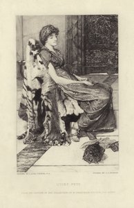 Rustige Huisdieren door Lawrence Alma Tadema