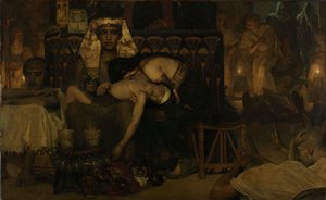De Dood van de Eerstgeboren Zoon van de Farao door Lawrence Alma Tadema