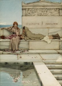 Xanthe en Phaon, 1883 door Lawrence Alma Tadema