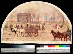 De Ogden-residentie na de brand van 1871 door Lawrence Carmichael Earle