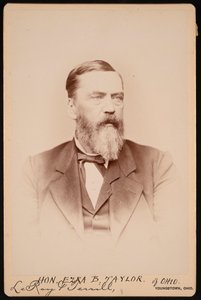Portret van Ezra Booth Taylor 1823-1912, voor 1896 door Le Roy and Terrill