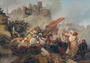 Bestorming van de Löwelbastei door de Turken door Leander Russ