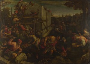 De toren van Babel, ca. 1600