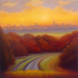 Herfstochtend Richmond Park, 2023 door Lee Campbell