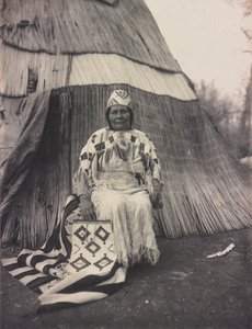 Edna Kash-kash, een Cayuse Indiaanse vrouw