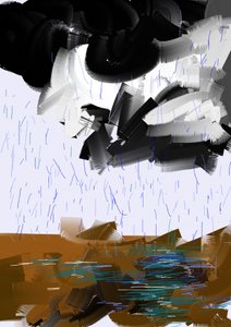 Abstracte regenstorm
