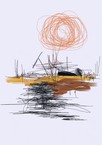 Abstracte zonreflectie