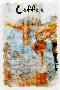 Koffie in aquarel