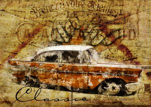 Rustieke oldtimer