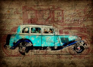 Rustieke oldtimer