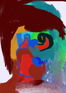 Levendige abstracte figuur