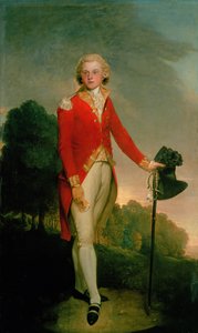 Portret van Aubrey, Graaf van Burford, in het Uniform van een Kapitein in de 34e Voet