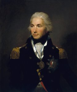 Portret van vice-admiraal Horatio Nelson (1758-1805), eerste burggraaf van Nelson door Lemuel Francis Abbott