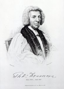Thomas Percy, bisschop van Dromore, gegraveerd door John Hawksworth, 1848
