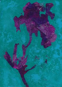 Abstracte paarse iris door Lena Ru