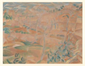 Landschap op Mallorca door Leo Gestel (signed by artist)