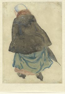 Lopende vrouw