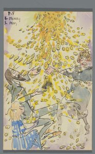 Postkarte an Jan Ponstijn door Leo Gestel