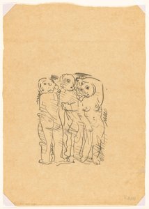 Drie gratiën (schets) door Leo Gestel
