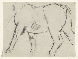 Lichaam van een paard door Leo Gestel