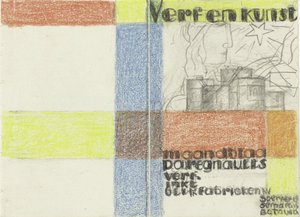 Maandblad Verf en Kunst van P.A. Regnault (Entwurf in Farbe) door Leo Gestel
