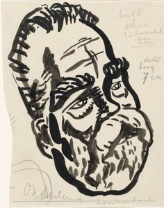 Mannenkop door Leo Gestel