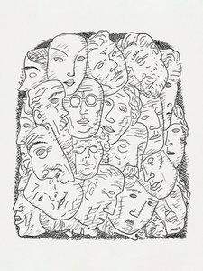 Maskers door Leo Gestel