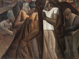Nettendragers, c.1924 door Leo Gestel