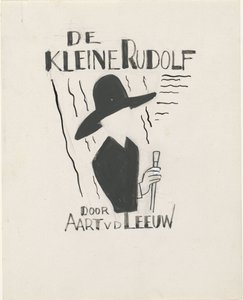 Ontwerp voor een boekband voor: Aart van der Leeuw, De kleine Rudolf, 1930 door Leo Gestel