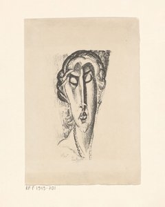 Portret Van Een Onbekende Vrouw door Leo Gestel