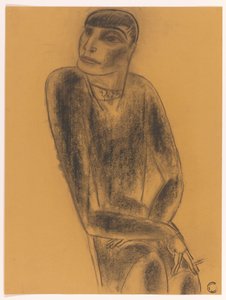 Rokende vrouw door Leo Gestel