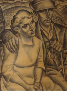 De Verloofden in het Beierse Woud door Leo Gestel