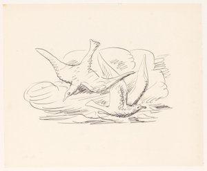 Twee zeemeeuwen door Leo Gestel