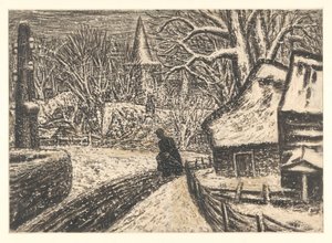 Winter in Blaricum door Leo Gestel